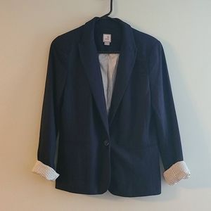 JCP Navy Blue Career Blazer Suit Jacket Size M
